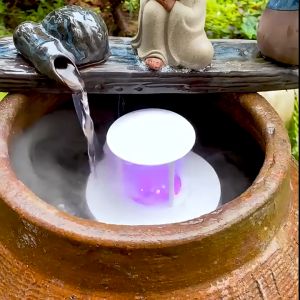 Máy tạo khói phun sương trang trí non bộ bể cá kèm bộ gom nước phao nổi cao cấp