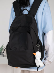 Túi Đeo Vai Hai Quai Dung Tích Lớn Màu Trơn Đơn Giản Đa Năng Phong Cách Hàn Quốc Cho Học Sinh Tiểu Học Trung Học Phổ Thông Đại Học