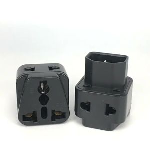 JETTING | 【2 In 1 IEC 320 C14 Male To C13 Female Power Adapter PDU/UPS C13 Female Plug】