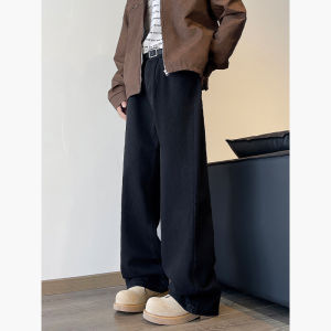 ZHUOCAN | Quần Jeans Ôm Dáng Thẳng Kiểu Retro Cạp Cao