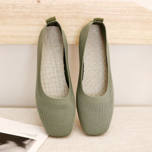 รองเท้าทรงท็อดส์ผู้หญิงสำหรับฤดูใบไม้ผลิและฤดูใบไม้ร่วงรองเท้าผู้หญิงไม่เมื่อยเท้ารองเท้าคัทชูปากตื้นหัวเหลี่ยมพื้นนิ่มรองเท้าแบบสวมเท้าสำหรับผู้หญิงตั้งครรภ์รองเท้าแบบสวม