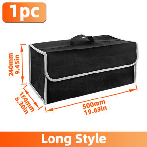YONGRUN 1PC Anti Slip Car Soft Felt Storage Box Car Trunk Universal Sorting Bag Car Trunk Soft Felt Storage Box Accessories