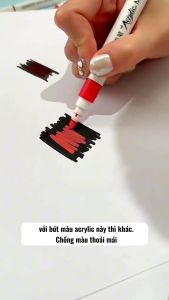 Bút Màu Acrylic Marker 12/24/36/48/60 Cao Cấp Màu Sắc Tươi Sáng