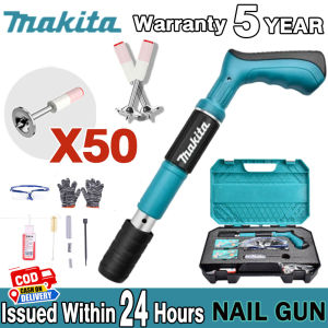 (Get 50 Nails for Free)Makita Nail Gun Artifact Gun Nail Gun One Nail Gun Special Gun Nail Steel Nail Concrete Cement Silencer King Decorative Wall Fixer