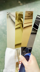 Self-adhesive Mirror Wall Sticker Flat Decorative Lines Background Wall Ceiling Edge Strip Sticker