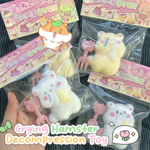 Cartoon Hamster Mochi Pinching Toy Squishy Toy Cute Mouse Pinching Slow Rebound Decompression Toy Stress Release Kids Gifts