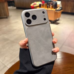 AO.HU | Elephant Gray Leather Case for iPhone
