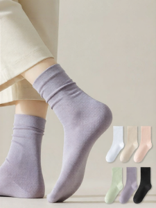 Baisina | Thin Anti-odor Mid-calf Socks Cotton