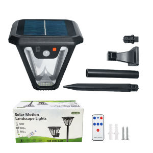 5500K Outdoor Solar Spotlight Garden Decor Lights Solar Camping Wall Lamps Lawn Light Floor Lamp Induction Lamps for Patio Yard