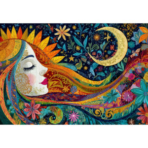 500/1000/1200/2000PCS Jigsaw Puzzle Abstract Character Scene for Adults Perfect For Family Game Night And Brain