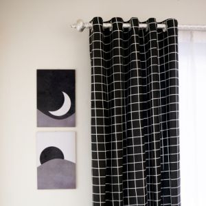 Gorden Jendela Gorden Pintu Kamar Gorden Kotak-kotak Model Smokring Hordeng Jendela Murah
