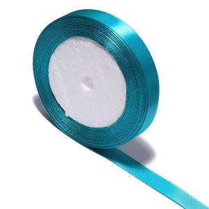 Turquoise Satin Ribbon 25yards 10-50mm Sash Gift Wrap Bow Handmade DIY Craft Halloween Christmas Wedding Birthday Party Decor
