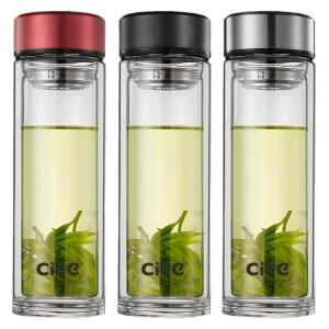 CILLE | Large Capacity Borosilicate Tea Separation Cup With Lid