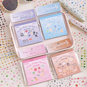 1600+Pcs Mini Stickers Pet Die-Cut Sticker Book Handbook Material Mobile Phone Case DIY Decorative Guka Stickers