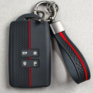 2026 1pc New Silicone Key Case Cover For Renault Megane Austral Kadjar Clio Captur Arkana Koleos Zoe Scenic Dacia Sand