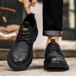 KANHAI | Business Formal Elevation Soft-Soled Black British Style Leather Shoes for Men