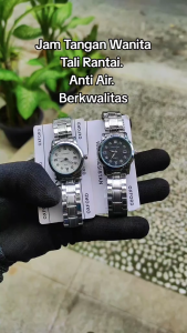 Jam Tangan Tali Rantai Wanita Anti Air Tanggal Aktif Berkwalitas Baik