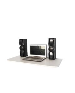 Meja Siku Lipat Dinding - Meja Belajar Tempel Laptop Dinding Minimalis Ambalan Gantung Braket Besi Terakit