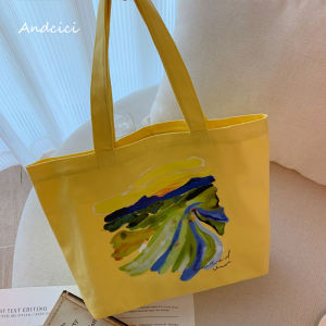ANDCICI | Watercolor Pattern Large Capacity Tote Bag