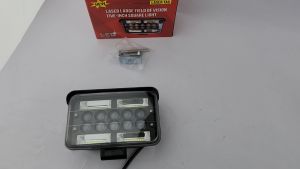 J01S13 6 1/2" X 4" RECTANGLE 46LED WHITE 12V-24V-80V SPOT LIGHT WITH HIGH LOW BEAM LORRY TRUCK AKSESORI