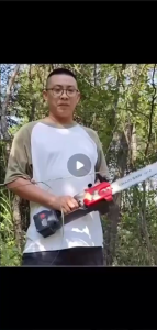 1800W Heavy Duty Cordless Chainsaw Cuts 30cm Diameter Wood 6/12/16Inch Brushless Electric Chain Saw with Fast Charger