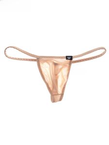 กางเกงชั้นในชายเอวต่ำแบบผ้าไหมน้ำแข็งบาง ไร้ซับใน ทรง T สำหรับเด็กและเยาวชน กางเกงชั้นในชายแบบสวมสบาย แห้งเร็ว ลวดลายสีพื้น