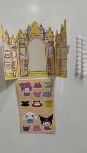 Paket Usaha Stiker Hologram Lemari Kuromi Stiker Ganti Baju Baby Three Cinamonrol Stiker BP Dress Up Sanrio