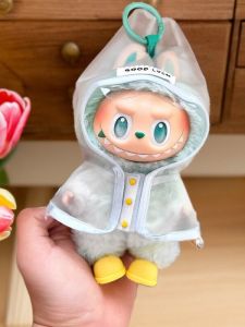 Labubu 3.0 Raincoat Doll Clothes for Cotton Dolls Polyester Fabric Male And Female Universal Trendy Toys in Stock