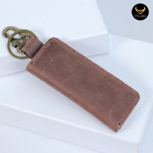 VALQO ZIO Gantungan kunci kulit sapi untuk Mobil Motor STNK