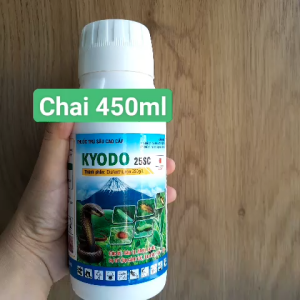 Kyodo 250SC - con rắn- Chai 450ml DẠNG SỮA MÁT CÂY đặc trừ nhện đỏ sâu tơ bọ trĩ( bọ cánh tơ) bọ nhảy rầy mềmHoạt chất: Diafenthiuron 250g/lít