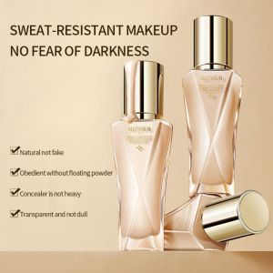 Liquid Matte Foundation Waterproof Moisturizing Full Coverage Oil Free Antioxidant Concealer Matte Foundation Makeup