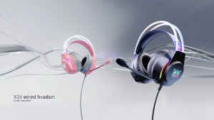 ONIKUMA X26 Gaming Headset RGB Light 3.5MM Wired Gaming Headphones With Mic Head-mounted Earphone For PC Laptop XBOX Switch Computer 2-Year Warranty