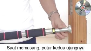 Pull Up Bar Pintu Dinding Door Chinning Bar Alat Fitness Olahraga Dirumah 60-100CM