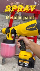 KEELAT KESG001 800W Cordless Electric Spray Gun 800ml High Power Paint Sprayer Household Disinfection Sterilization Sprayer