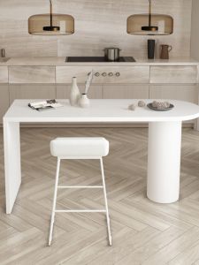 Nordic Style Solid Wood Dining Table And Chair Set Modern Minimalist Luxury Oval Long Table Creative Bar Table Home Use