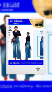 (TP2012) Quần Jean Nữ Ống Rộng Màu Xanh Lợt Tôn Dáng Che Khuyết Điểm Năng Động - TP Jeans