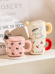 MODERN SWEETHOME | Lidded Spoon Ceramic Cup