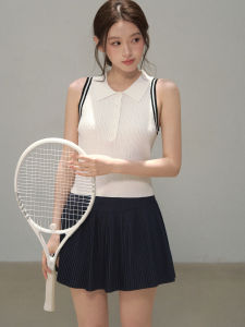 OIOI ESSE | Áo Knit Polo Cổ Plaited Phối Màu Thể Thao