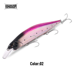 Kingdom 120mm 18.3g Saltwater Floating Minnow Lure Long Casting Jerkbait Artificial Bait for Seabass Freshwater Sinking Minnow