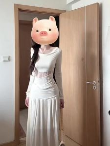 SENWA | Off-shoulder White Lace Dress