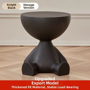Plastic Bedside Table Movable