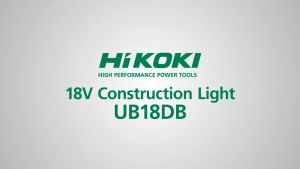 HIKOKI UB18DB 18V Cordless LED Work Light Worksite LED Light 2000 Lumens IP54 Hanging Hook Adjustable Angle UB 18DB