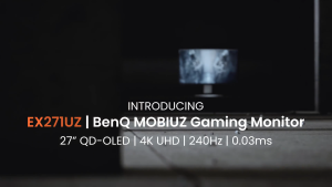 BenQ EX271UZ 27" 4K 240Hz OLED 0.03ms GTG VESA HDR400 MOBIUZ Gaming Monitor