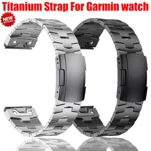 26mm 22mm Quickfit Titanium Strap For Garmin Fenix 8 43/6/6XPro/7/7X/5X/5XPlus/ Metal Release Watch Band For Forerunner 945 935