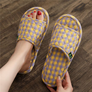 Dép Vải Cotton Mùa Xuân Mới Cho Nam Và Nữ Đi Trong Nhà Chống Trượt Đế Mềm Giặt Máy Không Tiếng Ồn Thoải Mái Thoáng Khí