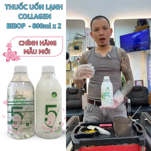 Uốn lạnh Bi B0 Collagen Organic 800ml Mẫu Mới Uốn Tóc Lạnh 3D Đa Năng Không Cần Máy Cho Salon