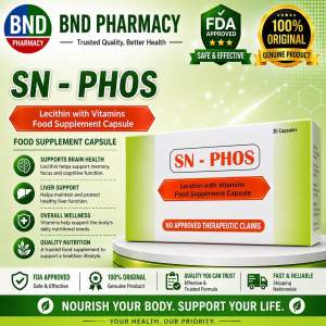 SN-PHOS Lecithin with Vitamin 30 CAPSULES FDA Approved BNDPHARMA