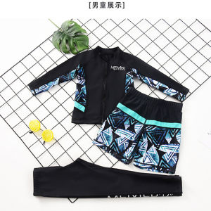 Childrens Swimming Suit Separate Toile for Girls And Boys Long Sleeve Long Pants Diving Suit Sunscreen And Warmth Retention