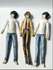 Bandai | Anime Death Note L.Lawliet Cosplay Doll Toy Abstract Joint Flexible Room Decoration Halloween Mascot Soft Props Birthday Gifts