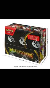 Bandai | 360Pcs English Pokémon TCG: Mega Evolution Phantasmal Flames Booster Box Pokemon trade card 36 Pack Box gift